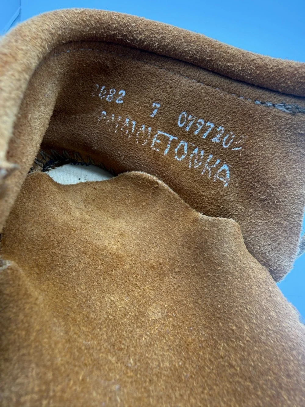 VTG 80s Minnetonka Moccasin Childrens Softsole Fringe Boots Size 7 Style 2482